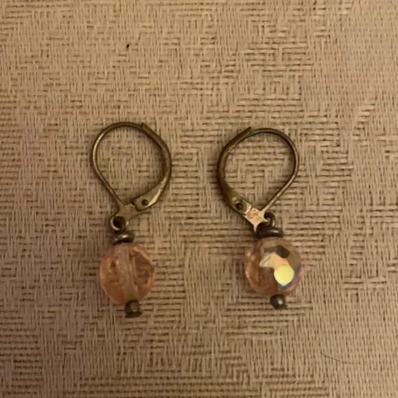 Vintage 1990s beaded pierces earrings lot, mixed metals and beads, fun designs - Picture 3 of 7